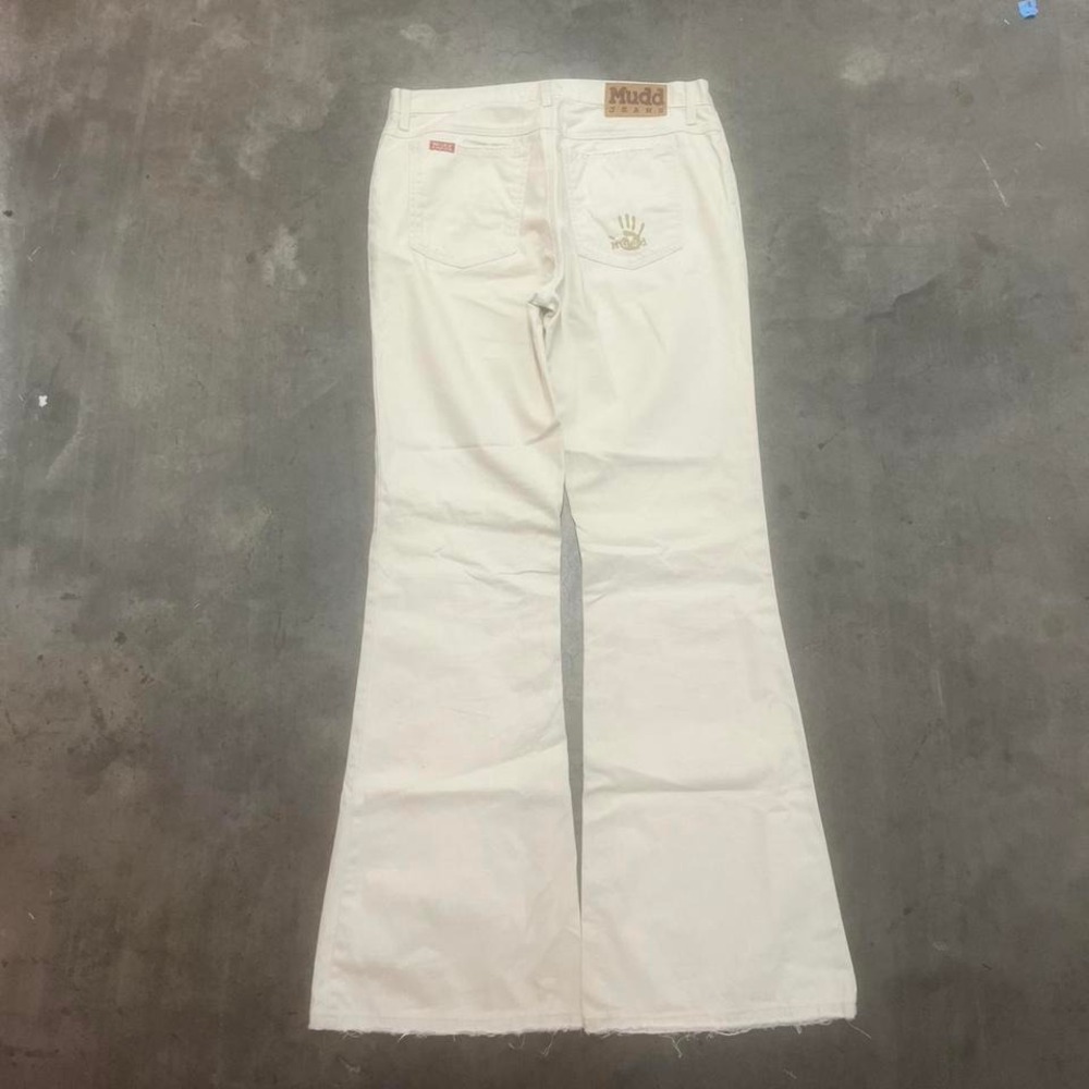 Vintage Y2K women's white mudd‎ jeans flare bell bottom bootcut